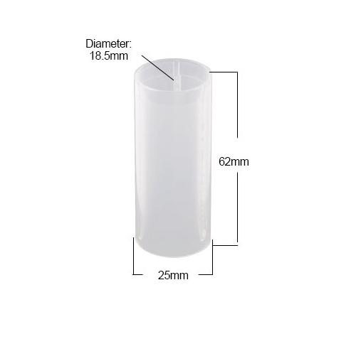 18650 Transparent Battery Tube for 26650 Mod